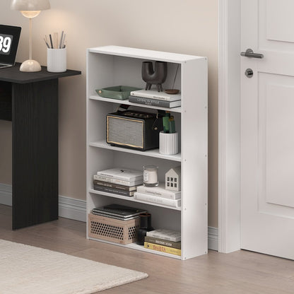 Basic 4-Tier Open Shelf Bookcase, Bookshelf, Storage Organizer, 6 x 24 x 35