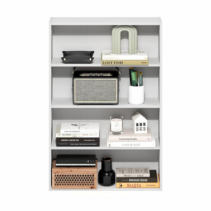 Basic 4-Tier Open Shelf Bookcase, Bookshelf, Storage Organizer, 6 x 24 x 35