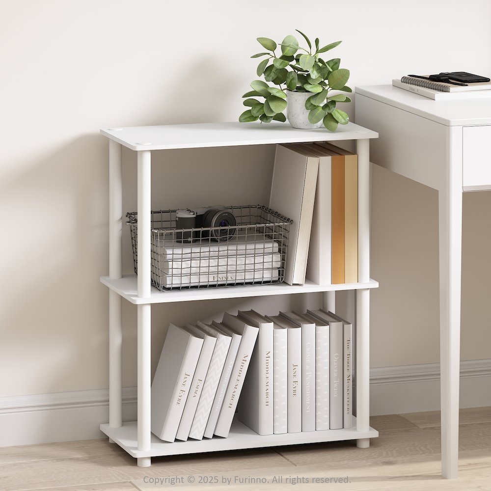 3-Tier Multipurpose Compact Display Rack, Shelving Unit, Bookcase