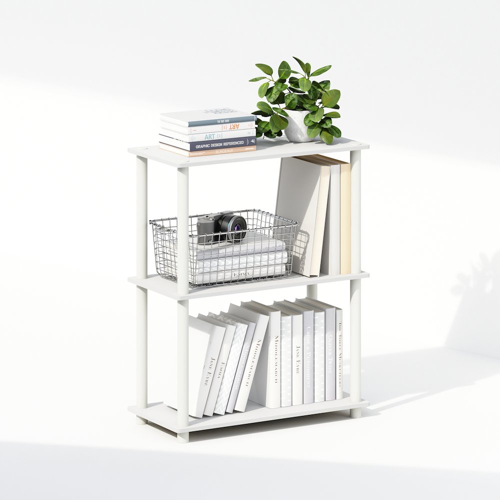 3-Tier Multipurpose Compact Display Rack, Shelving Unit, Bookcase
