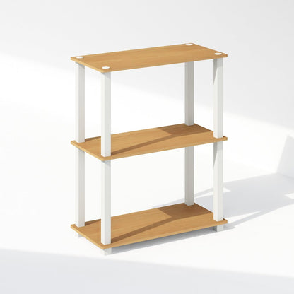 Turn-S-Tube 3-Tier Multipurpose Bookcase, Shelf Display Rack