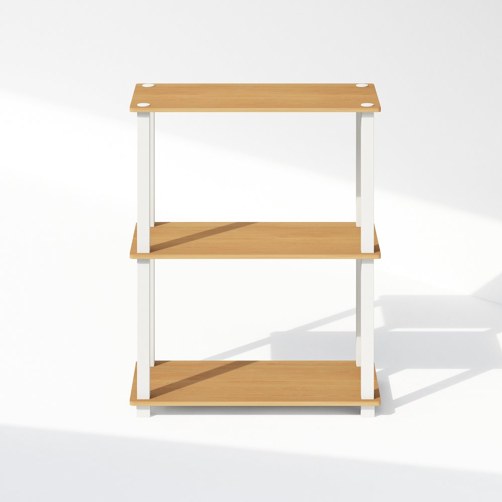 Turn-S-Tube 3-Tier Multipurpose Bookcase, Shelf Display Rack
