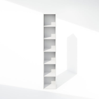 Luder 6-Tier Multipurpose Clothing & Closet Storage Organizer Shelf, White