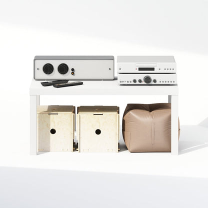 Simplistic Modern TV Stand, TV Table, White