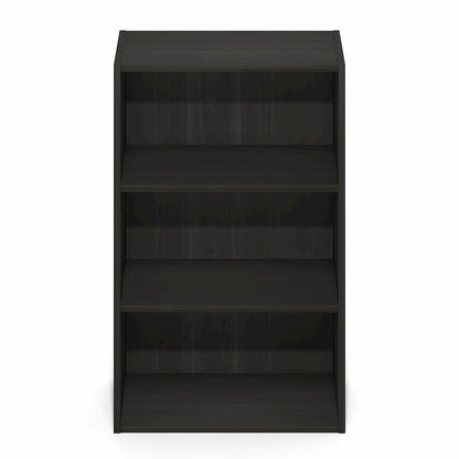 Basic 3-Tier Open Shelf Bookcase, Bookshelf, Storage Organizer, Espresso