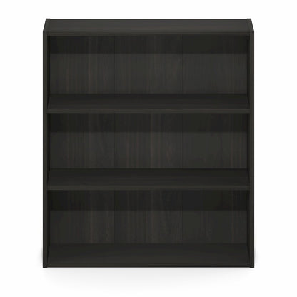 Basic 3-Tier Open Shelf Bookcase, Bookshelf, Storage Organizer, Espresso