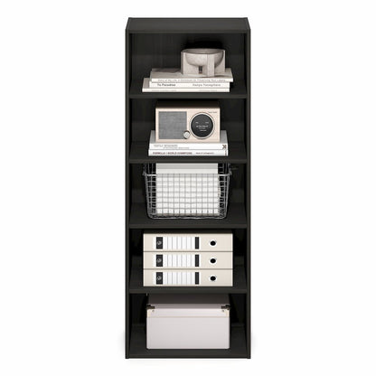 Basic 5-Tier Open Shelf Bookcase, Bookshelf, Storage Organizer, Espresso