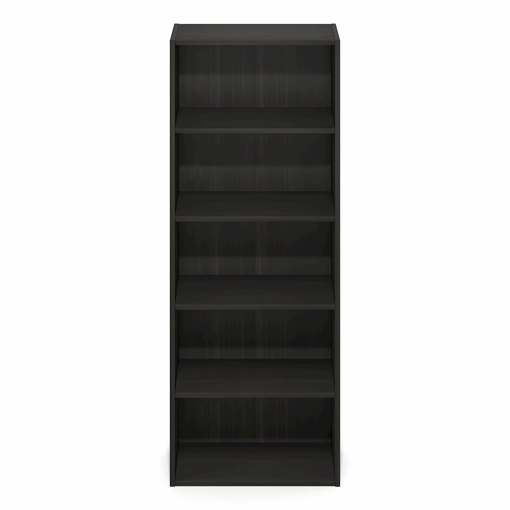 Basic 5-Tier Open Shelf Bookcase, Bookshelf, Storage Organizer, Espresso