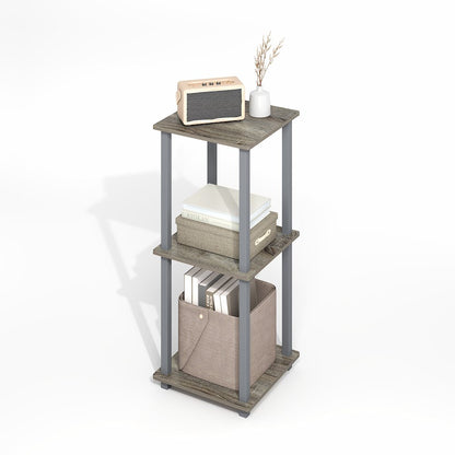 Simplistic End Table, Set of Two, Grey Oak/Grey