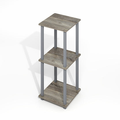 Simplistic End Table, Set of Two, Grey Oak/Grey