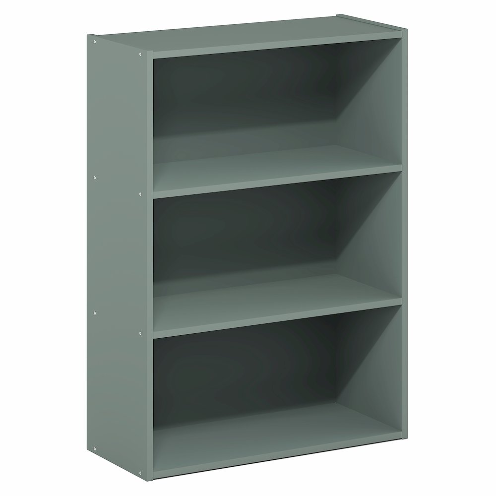 PASIR Book Shelf, 3-Tier Bookshelf, Bookcase, Sage Green