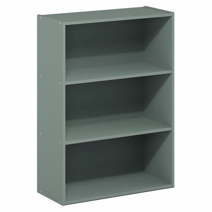 PASIR Book Shelf, 3-Tier Bookshelf, Bookcase, Sage Green