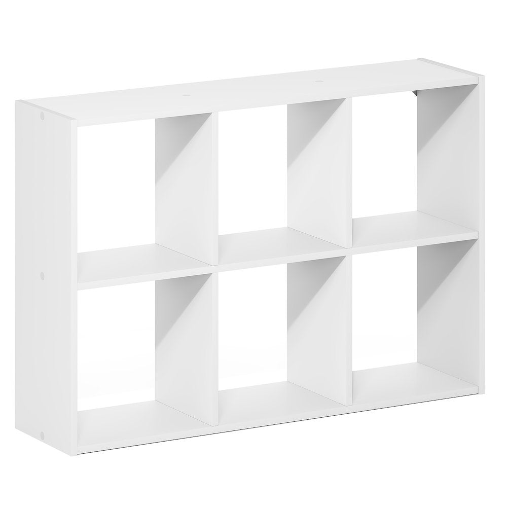 ROSSI 6-Cube Floating Shelves for Wall, Wall Mount Organizer, White