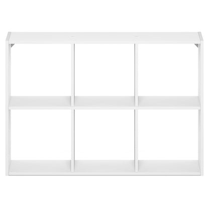 ROSSI 6-Cube Floating Shelves for Wall, Wall Mount Organizer, White