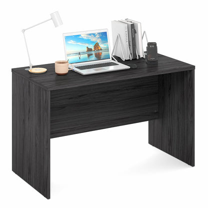 47 Inch Rectangular Executive Desk with Modesty Panel, Coastal Grey