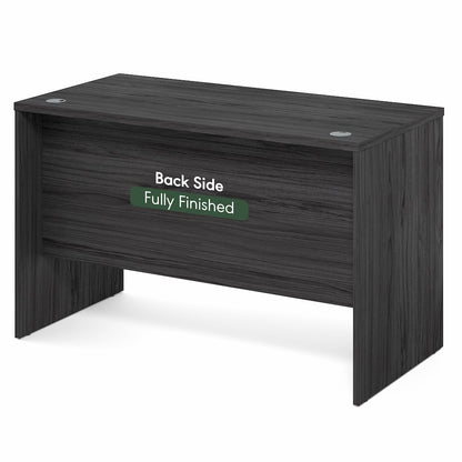 47 Inch Rectangular Executive Desk with Modesty Panel, Coastal Grey