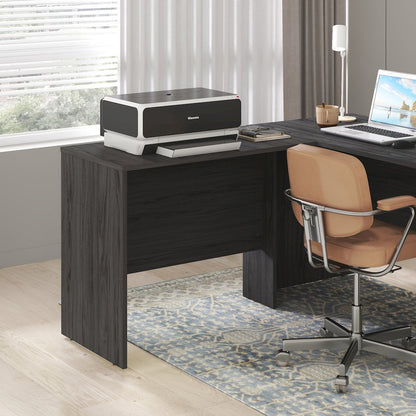 35 Inch Rectangular Desk Return for Executive Desk, Coastal Grey