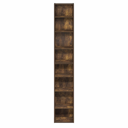 8-Tier Bookshelf, Bookcase with Open Shelf, Amber Pine