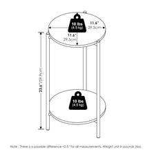 BESI Plant Stand Indoor Outdoor, 2-Tier Round, White
