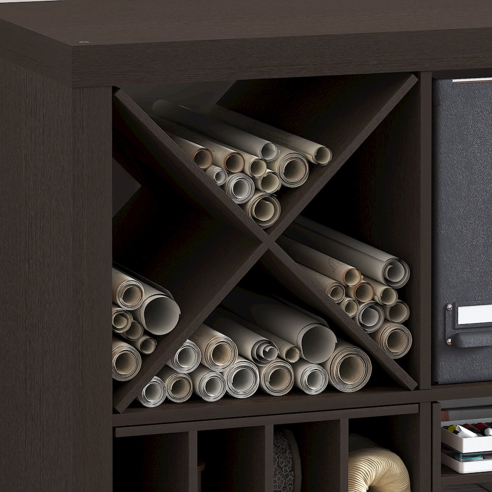 X-Shelf Cube Organizer, 3-Shelf Accessory, Fits into Furinno Triple Thick Cubes