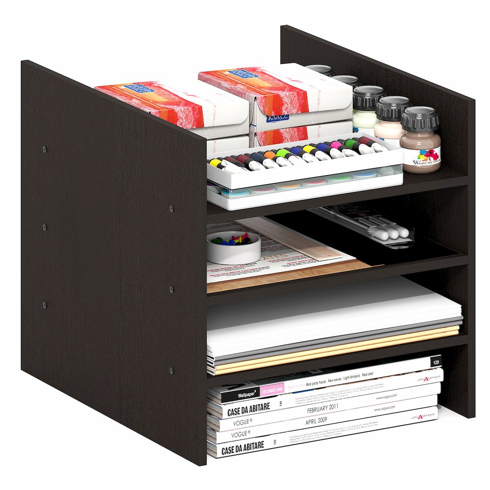 3-Shelf Cube Organizer, Fits into Furinno Triple Thick Cubes