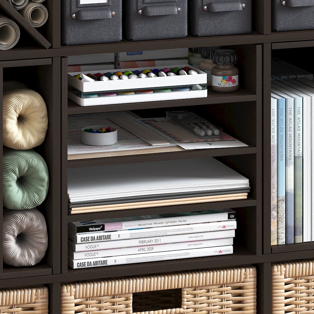 3-Shelf Cube Organizer, Fits into Furinno Triple Thick Cubes