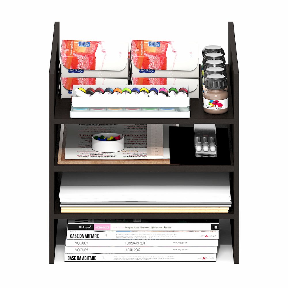 3-Shelf Cube Organizer, Fits into Furinno Triple Thick Cubes