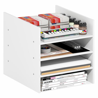 3-Shelf Cube Organizer, Fits into Furinno Triple Thick Cubes