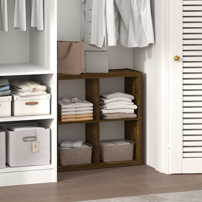 4-Cube Closet Organizer, Open Shelf Closet Storage, Extra Thick Frame