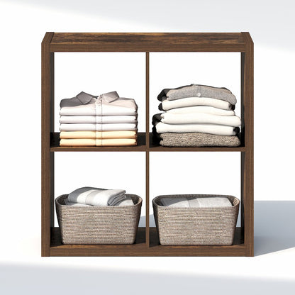 4-Cube Closet Organizer, Open Shelf Closet Storage, Extra Thick Frame
