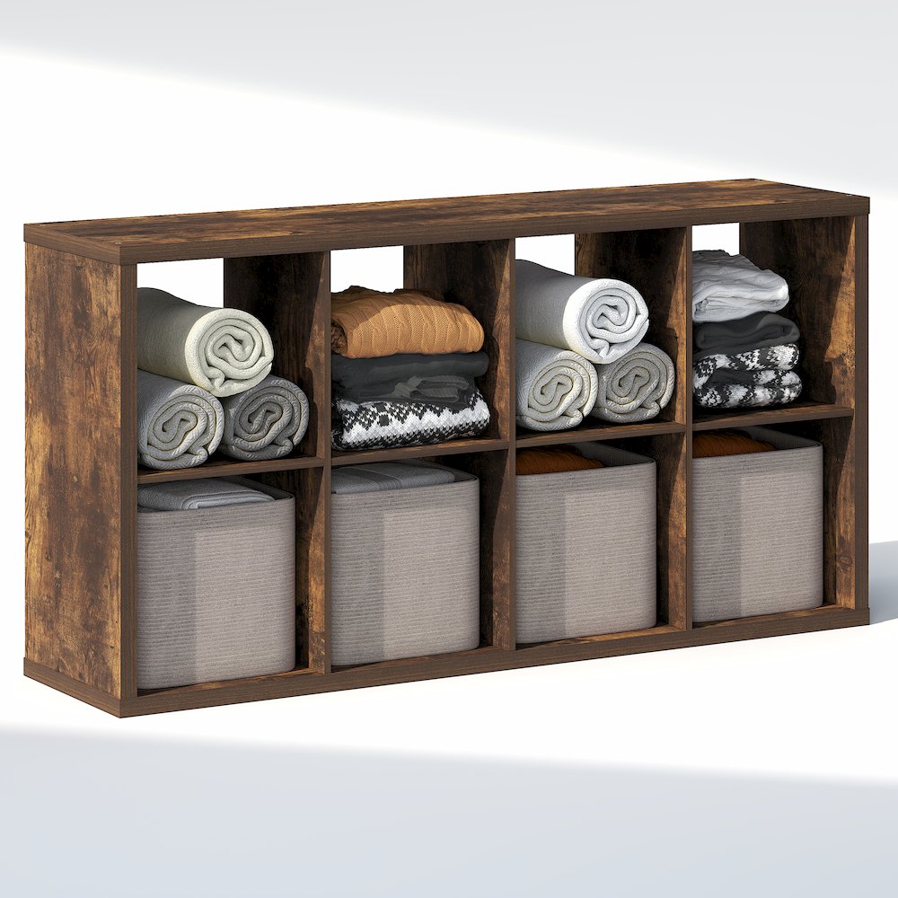8-Cube Closet Organizer, Open Shelf Closet Storage, Extra Thick Frame