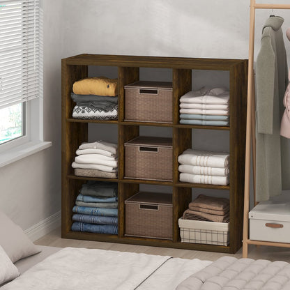 9-Cube Closet Organizer, Open Shelf Closet Storage, Extra Thick Frame