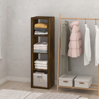4-Cube Closet Organizer, Open Shelf Closet Storage, Extra Thick Frame