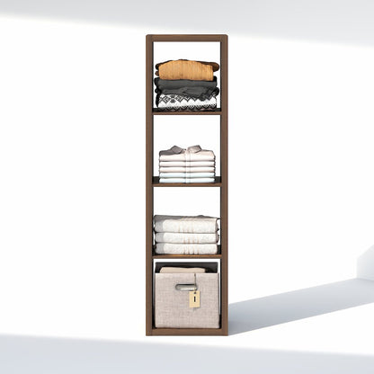 4-Cube Closet Organizer, Open Shelf Closet Storage, Extra Thick Frame