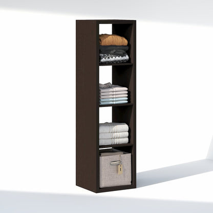 4-Cube Closet Organizer, Open Shelf Closet Storage, Extra Thick Frame