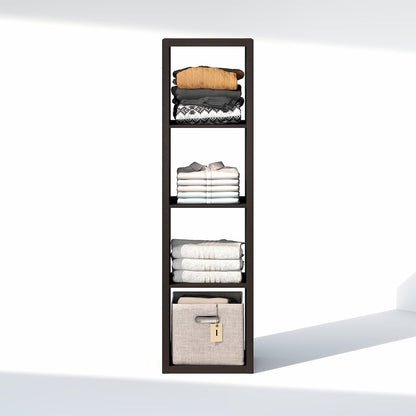 4-Cube Closet Organizer, Open Shelf Closet Storage, Extra Thick Frame