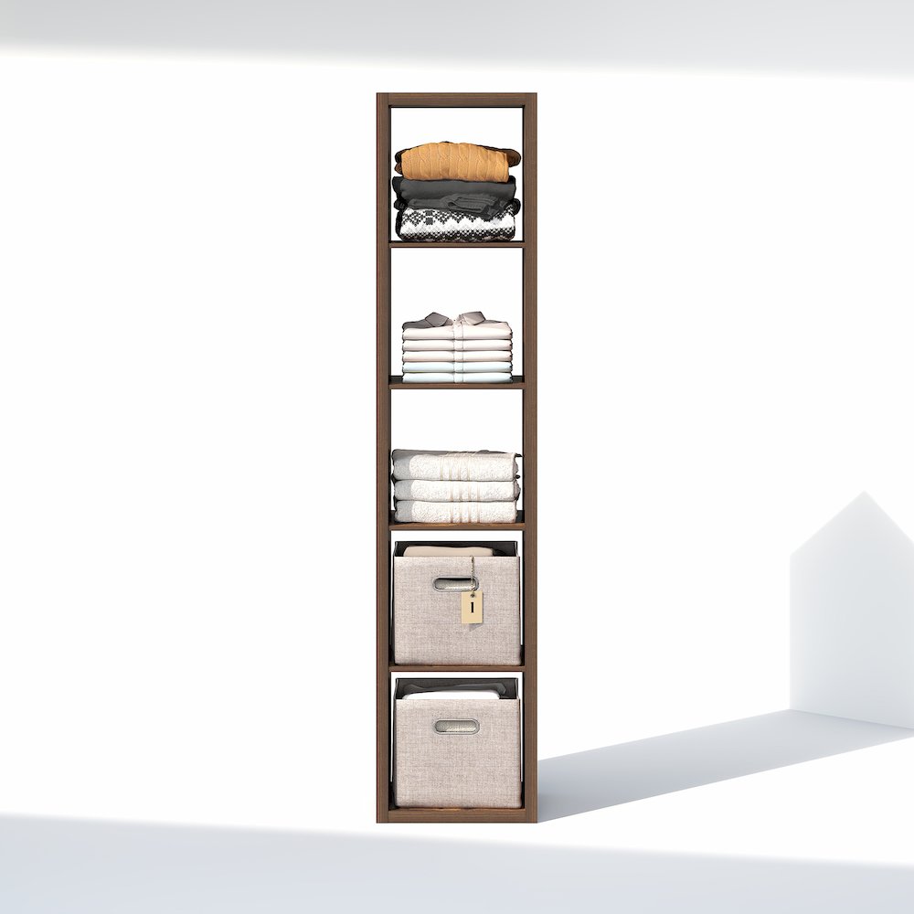 5-Cube Closet Organizer, Open Shelf Closet Storage, Extra Thick Frame