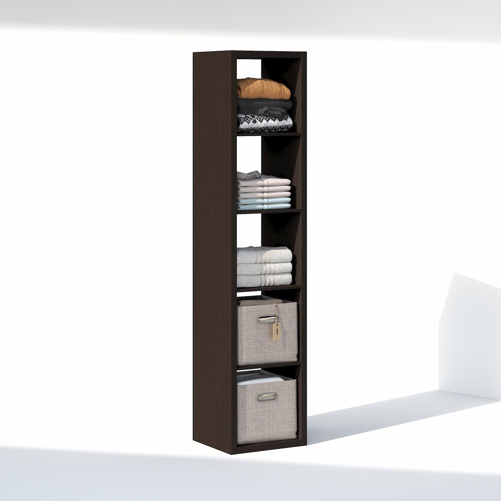 5-Cube Closet Organizer, Open Shelf Closet Storage, Extra Thick Frame
