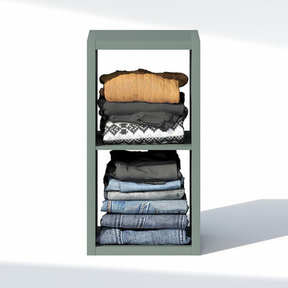 2-Cube Closet Organizer, Open Shelf Closet Storage, Extra Thick Frame