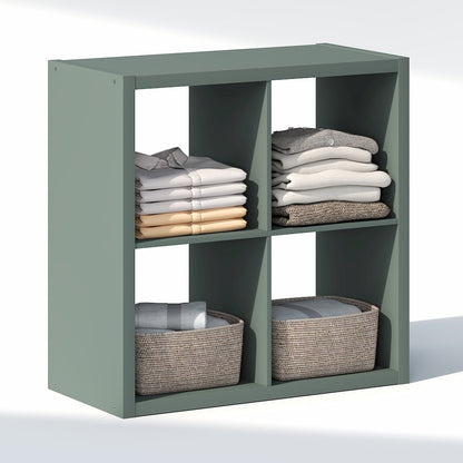 4-Cube Closet Organizer, Open Shelf Closet Storage, Extra Thick Frame