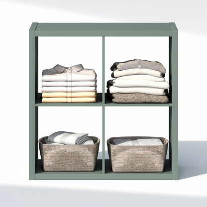 4-Cube Closet Organizer, Open Shelf Closet Storage, Extra Thick Frame