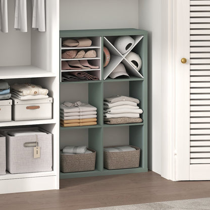 6-Cube Closet Organizer, Open Shelf Closet Storage, Extra Thick Frame