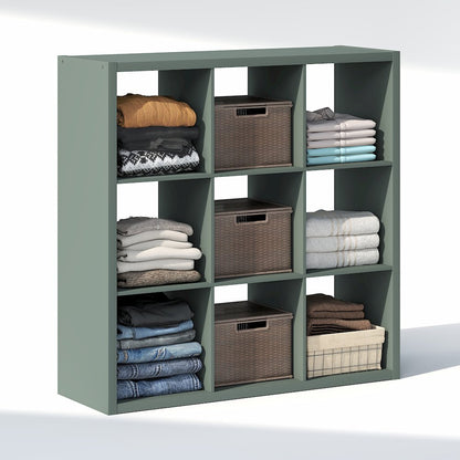 9-Cube Closet Organizer, Open Shelf Closet Storage, Extra Thick Frame