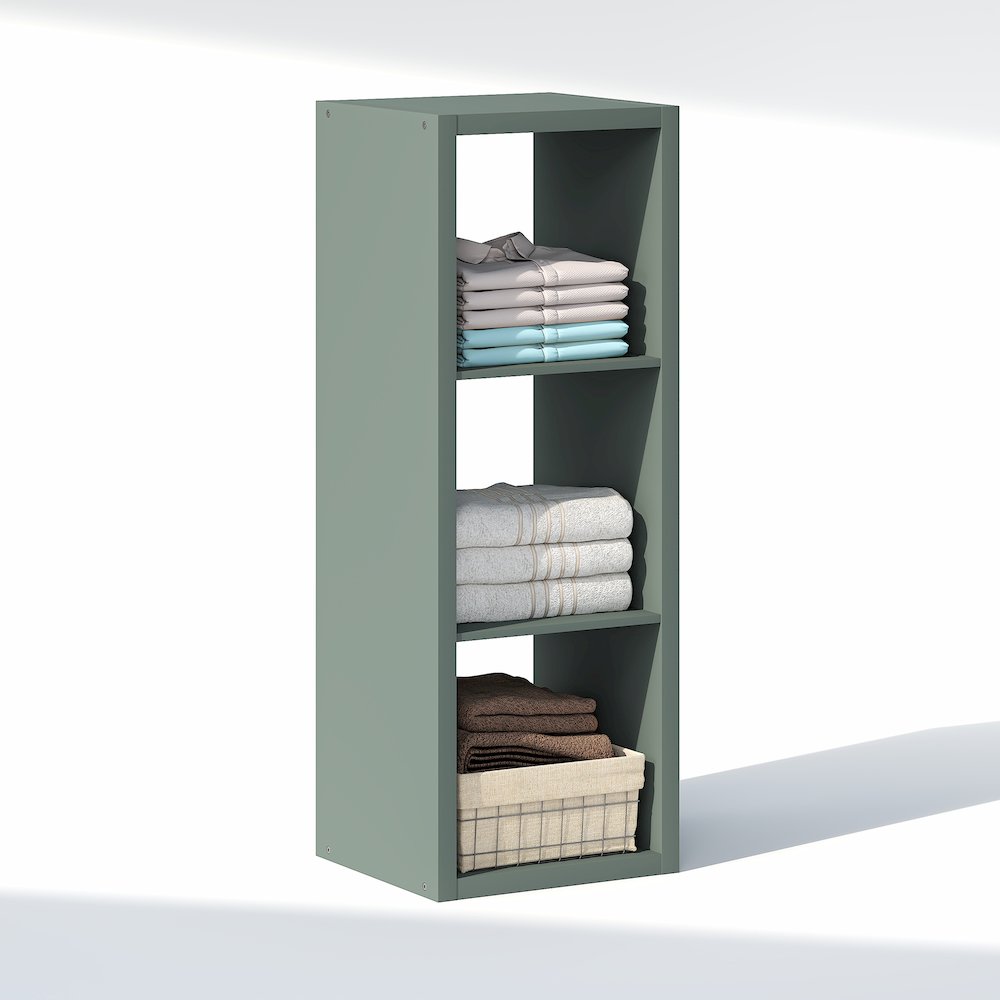 3-Cube Closet Organizer, Open Shelf Closet Storage, Extra Thick Frame