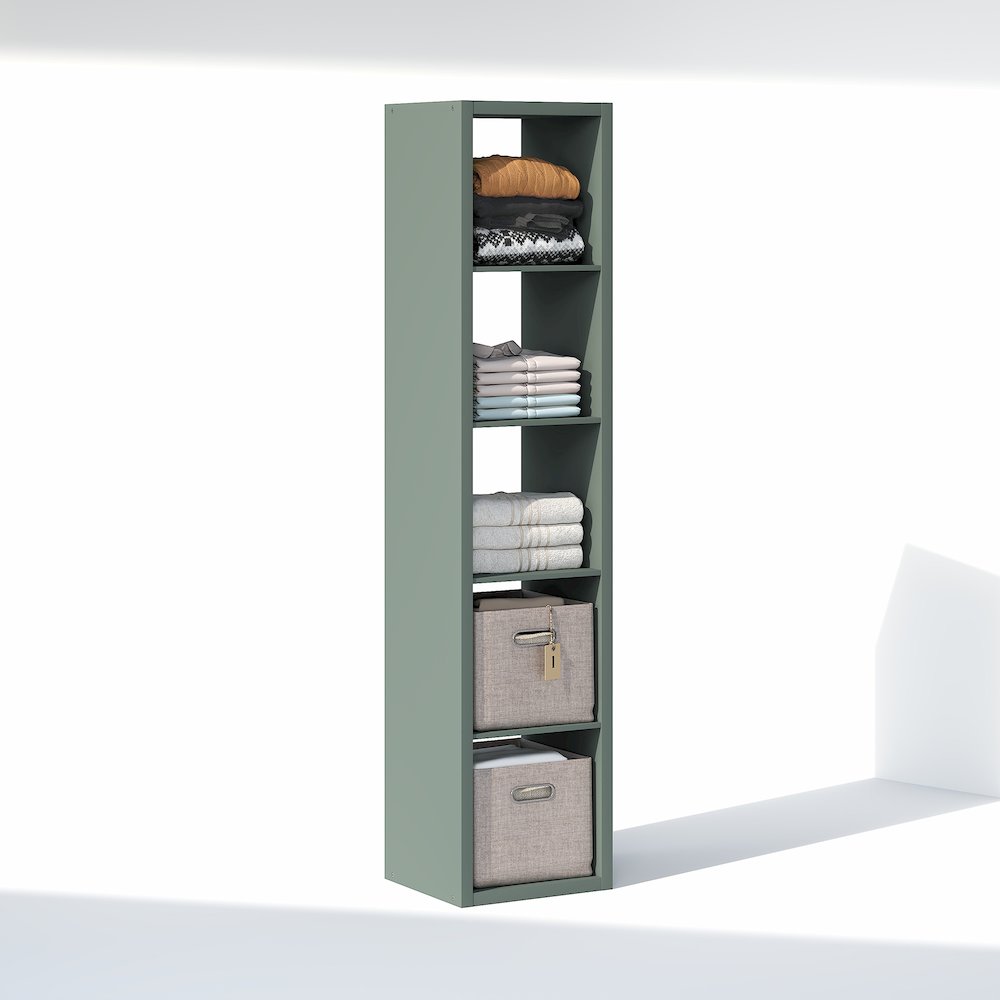 5-Cube Closet Organizer, Open Shelf Closet Storage, Extra Thick Frame
