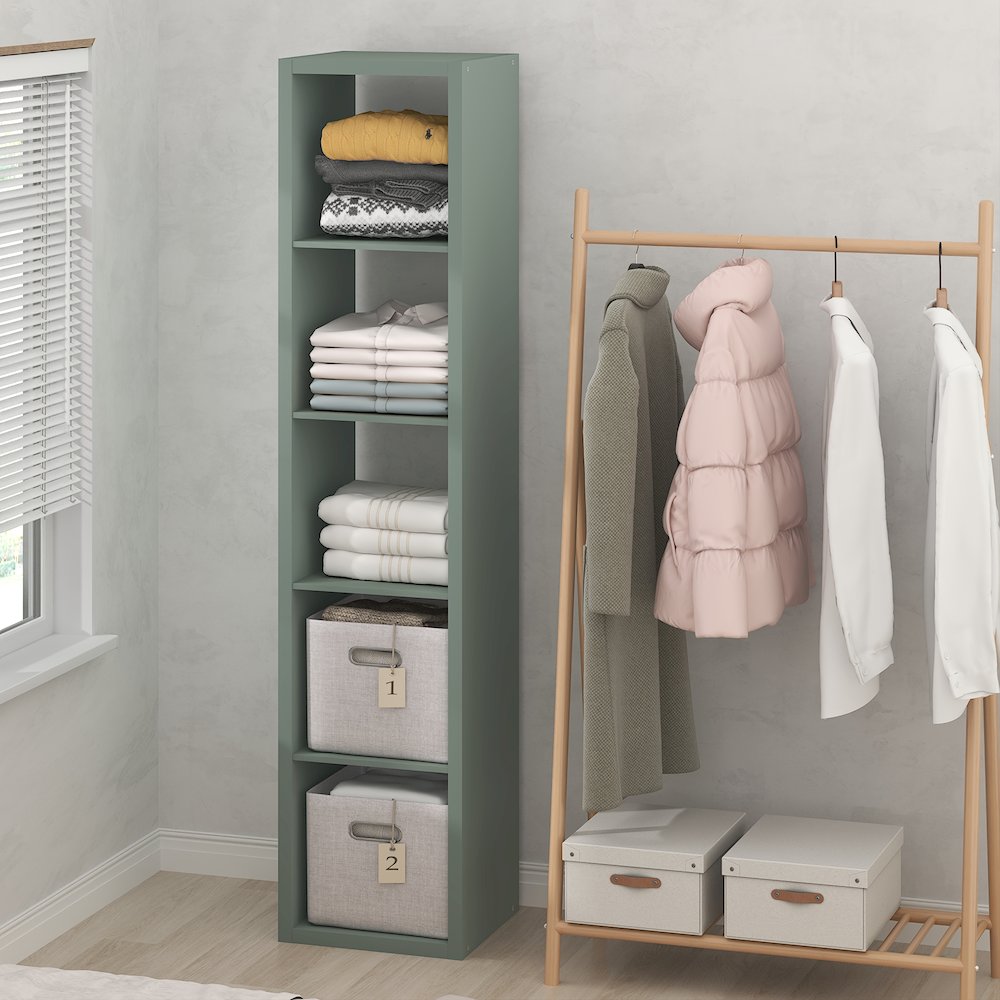 5-Cube Closet Organizer, Open Shelf Closet Storage, Extra Thick Frame