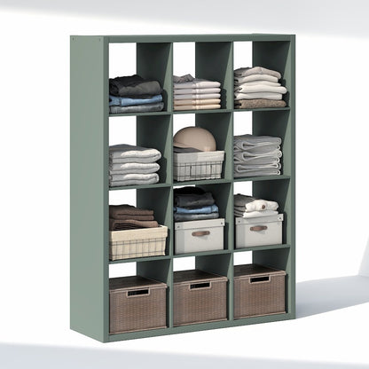 12-Cube Closet Organizer, Open Shelf Closet Storage, Extra Thick Frame