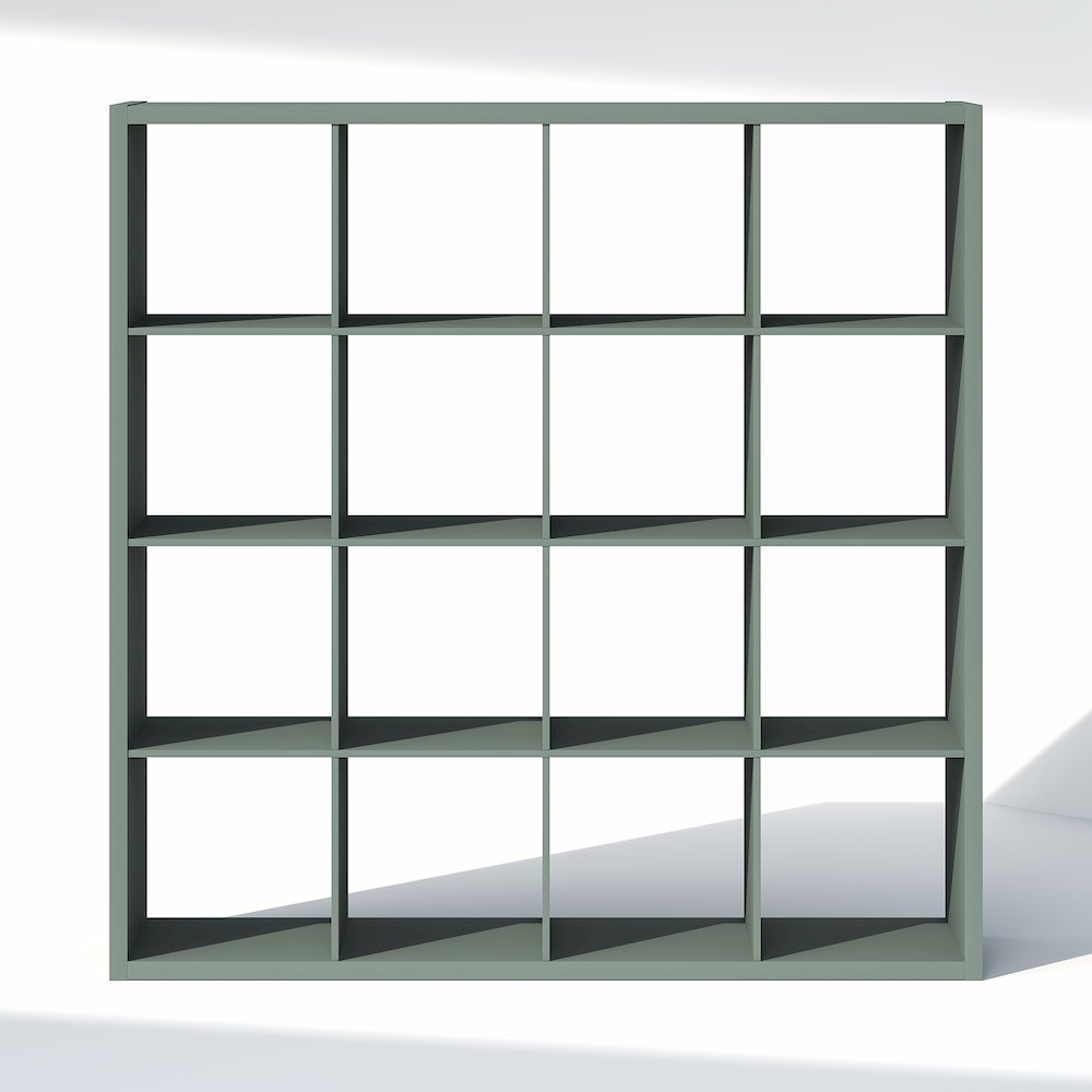 16-Cube Closet Organizer, Open Shelf Closet Storage, Extra Thick Frame