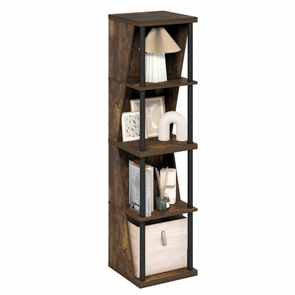 FLEXI Storage Shelf, 4-Cube Corner Shelf, Book Shelf