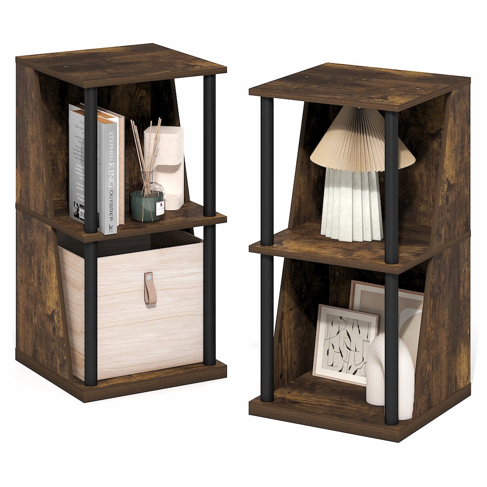 FLEXI Storage Shelf, 4-Cube Corner Shelf, Book Shelf